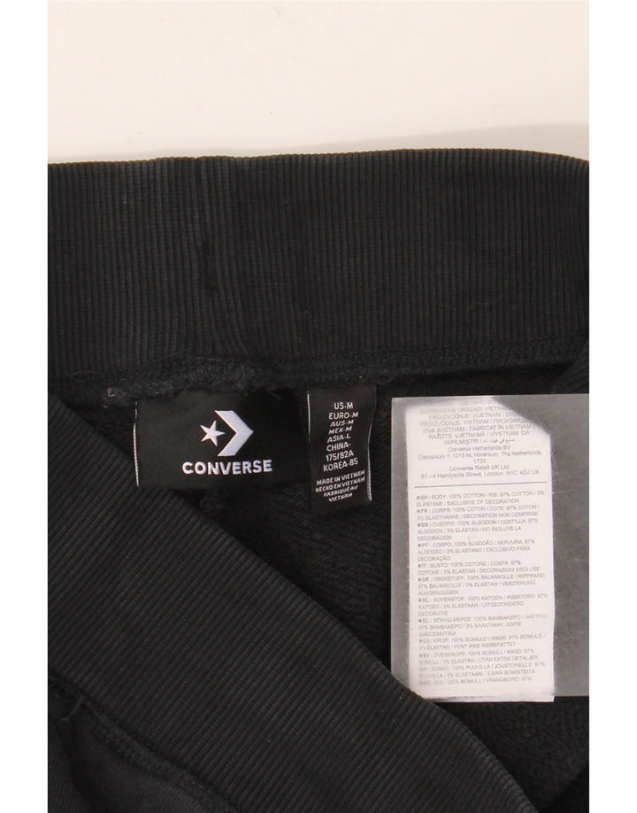 Converse Pantaloni da tuta da uomo Joggers medio cotone nero