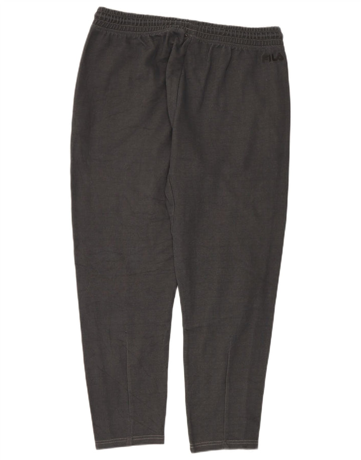 Pantaloni da tuta da uomo Fila XL in cotone a righe grigie