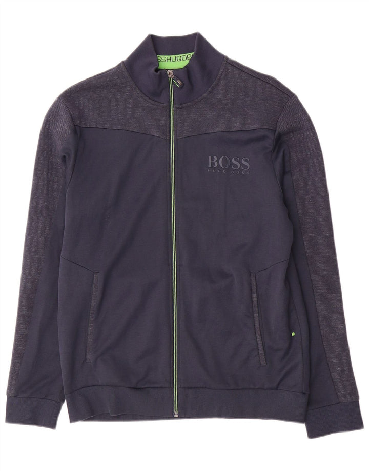 Giacca da tuta da donna con vestibilità regolare Hugo Boss UK 16 Large Blu Navy