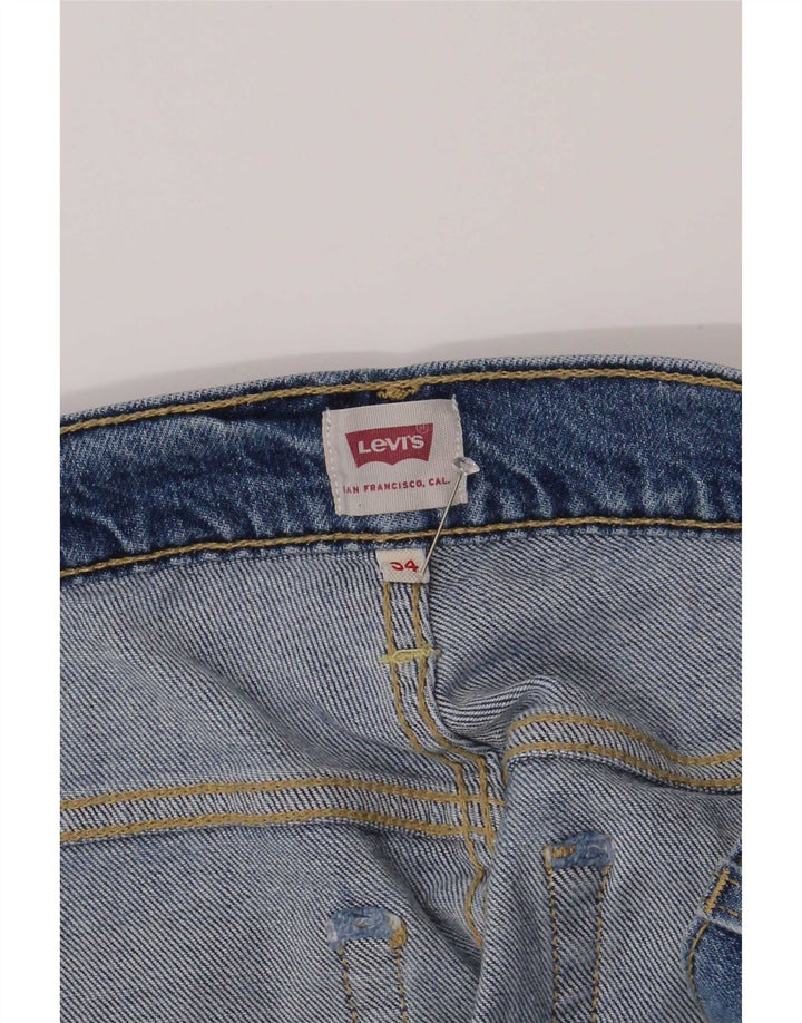 Jeans dritti da donna Levi's W34 L27 cotone blu