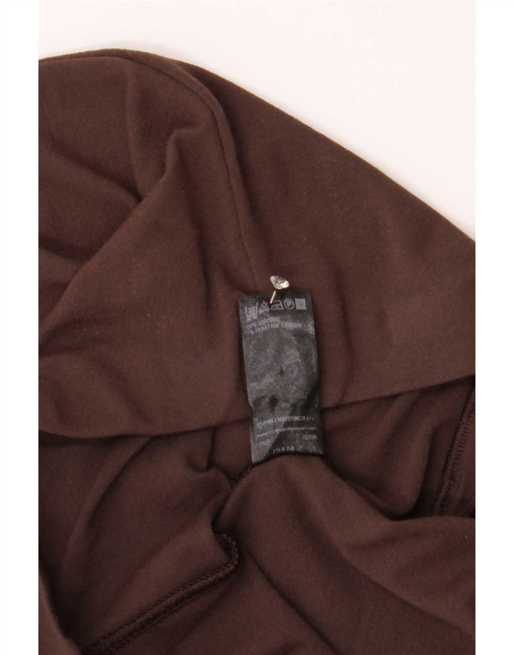 Leggings svasati da donna Marks & Spencer UK 12 Viscosa marrone medio