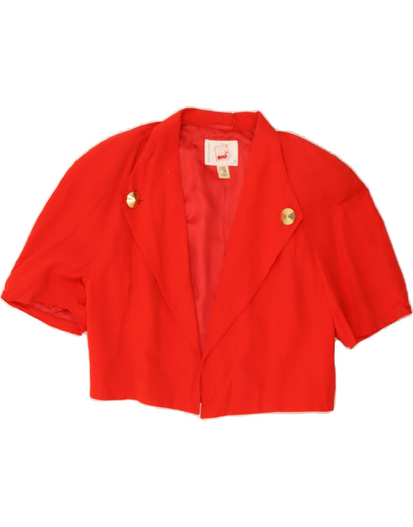 MONDI Womens Bolero Jacket EU 40 Medium Red Viscose