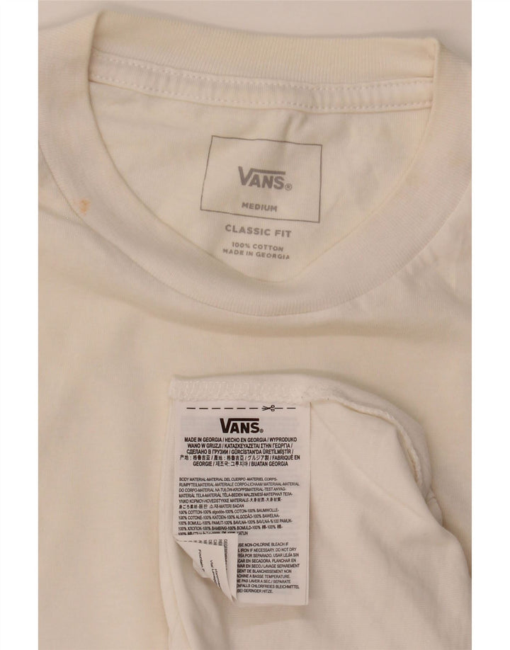 T-shirt da uomo con vestibilità classica VANS, colore bianco medio