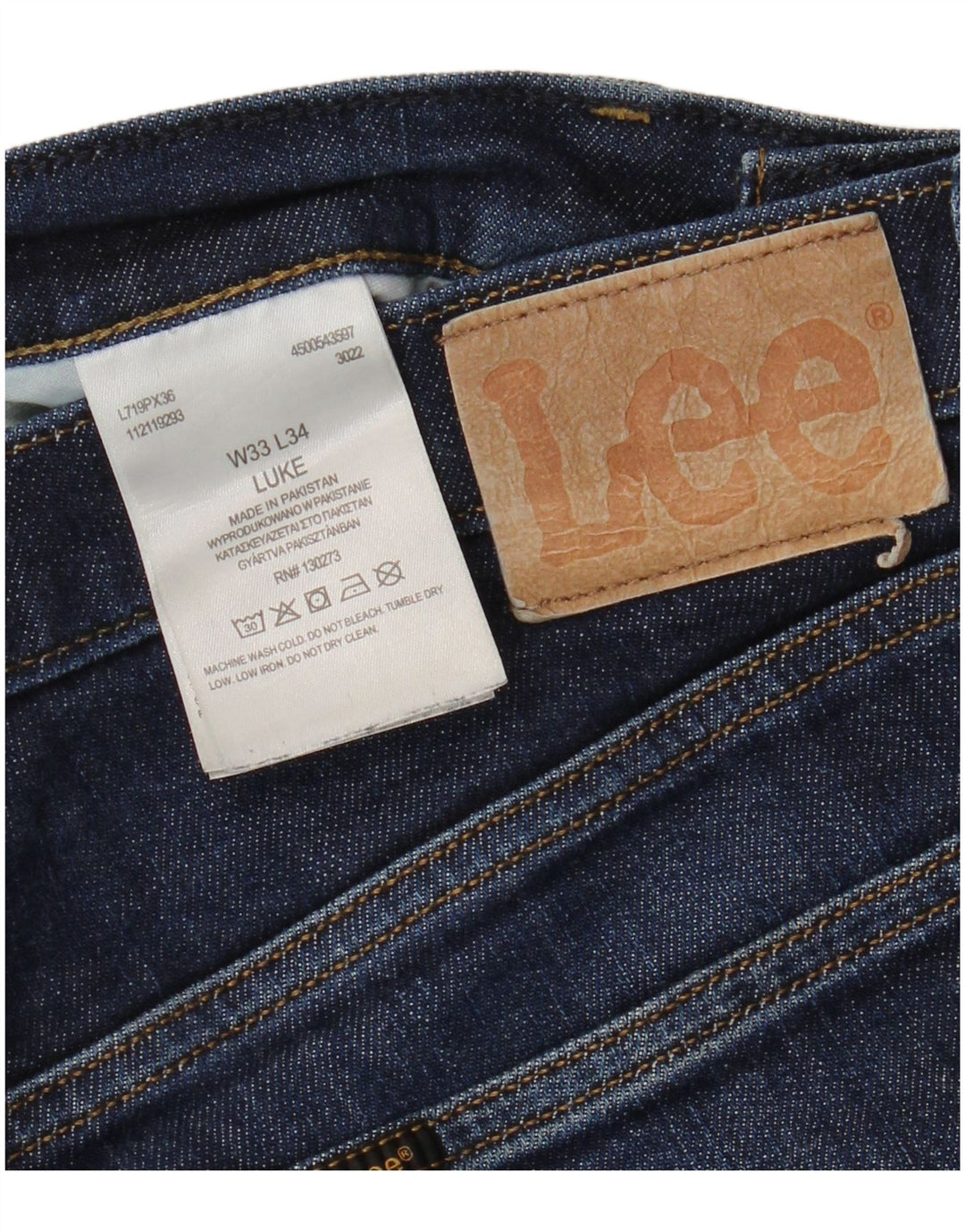 Jeans slim affusolati Luke da uomo LEE W33 L34 in cotone blu navy