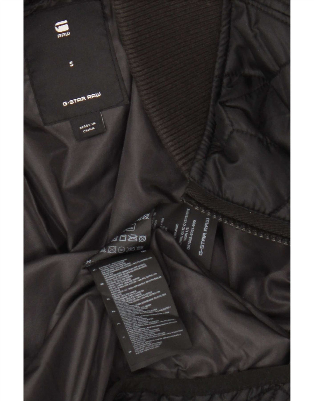 Bomber trapuntato da donna G-Star UK 10 Small Nero Poliammide