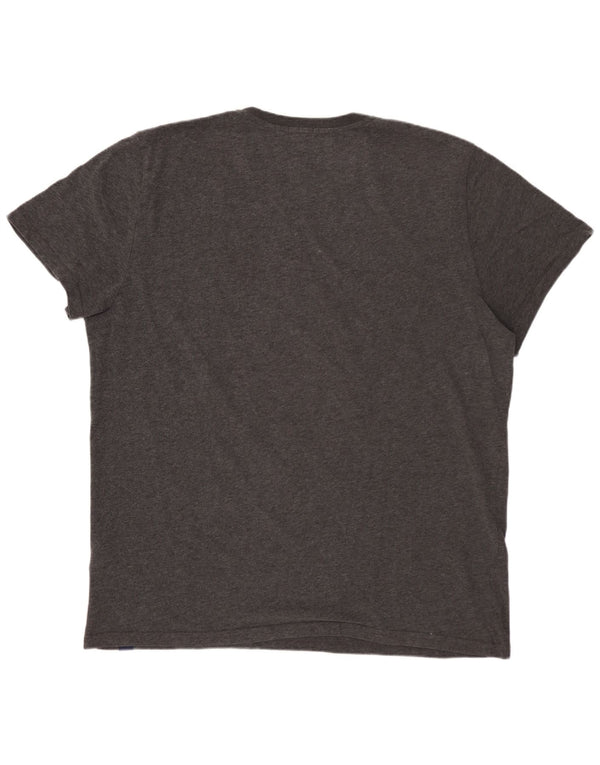 T-shirt grafica da uomo SUPERDRY Top 3XL cotone grigio