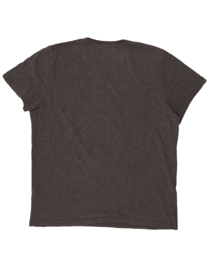 T-shirt grafica da uomo SUPERDRY Top 3XL cotone grigio