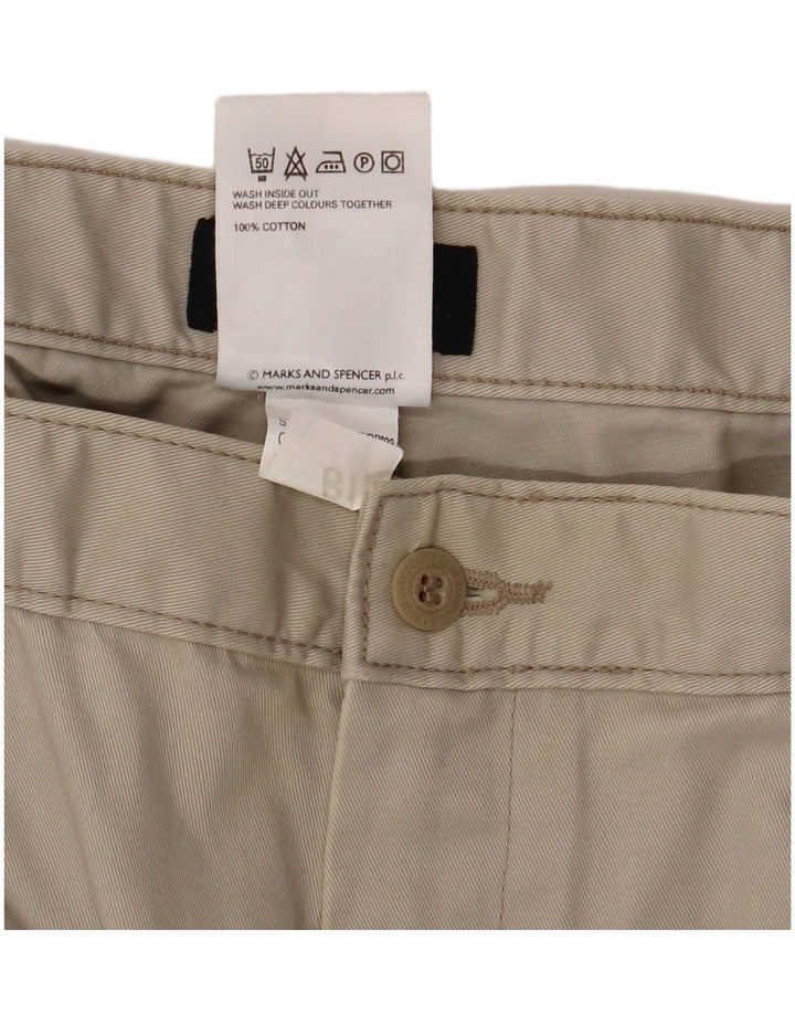 Pantaloni chino con pegged Marks & Spencer da uomo blu W38 L29 Beige