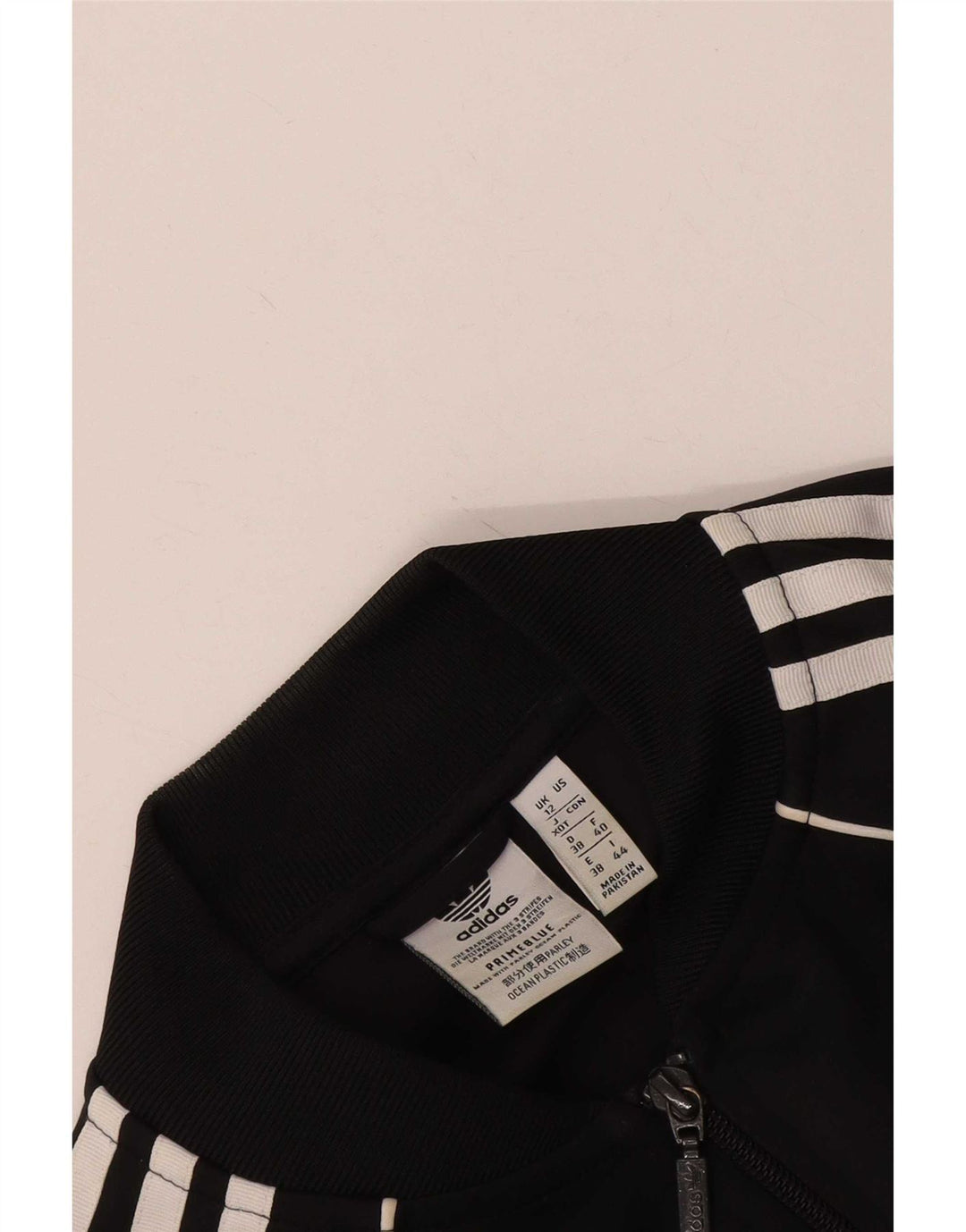 Giacca da ginnastica Adidas Prime Blue da donna UK 12 media nera