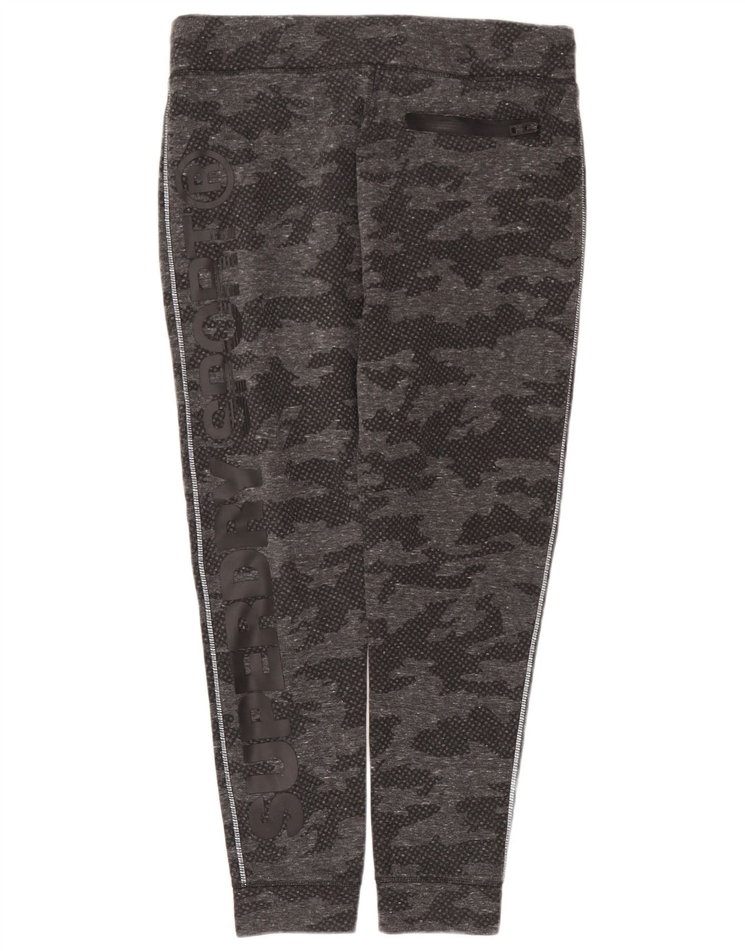 Tuta intera da donna con grafica Superdry UK 18 XL Poliestere mimetico grigio