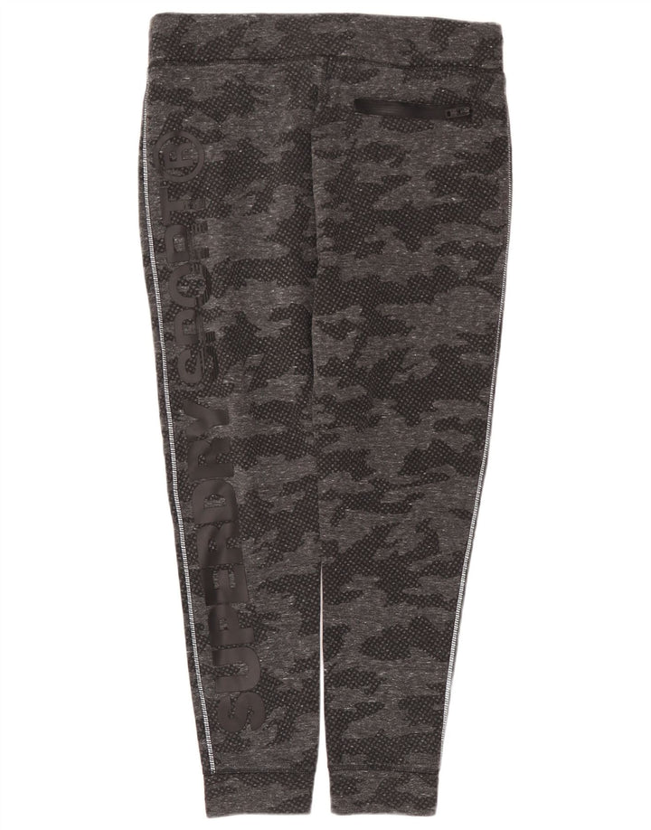 Tuta intera da donna con grafica Superdry UK 18 XL Poliestere mimetico grigio