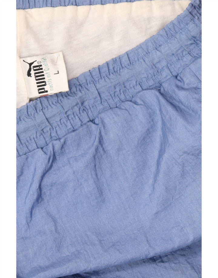 Pantaloni da tuta da uomo Puma Joggers Large Blu Colourblock Poliestere