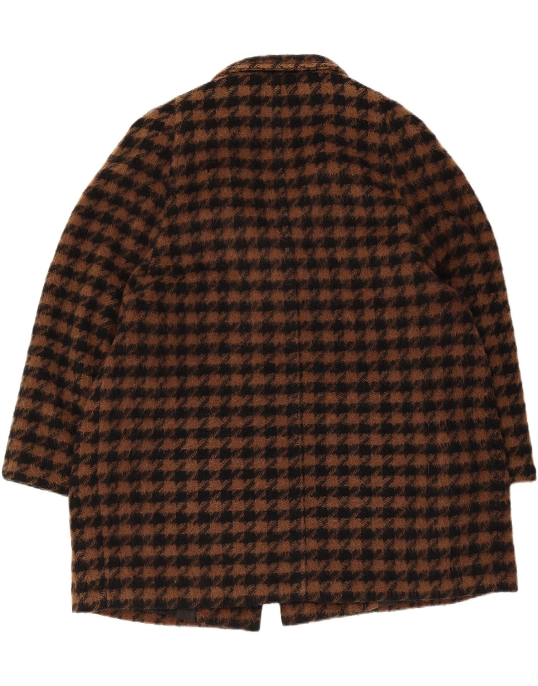ELENA MIRO Cappotto Oversize Donna IT 43 Pied De Poule Marrone Medio Retro
