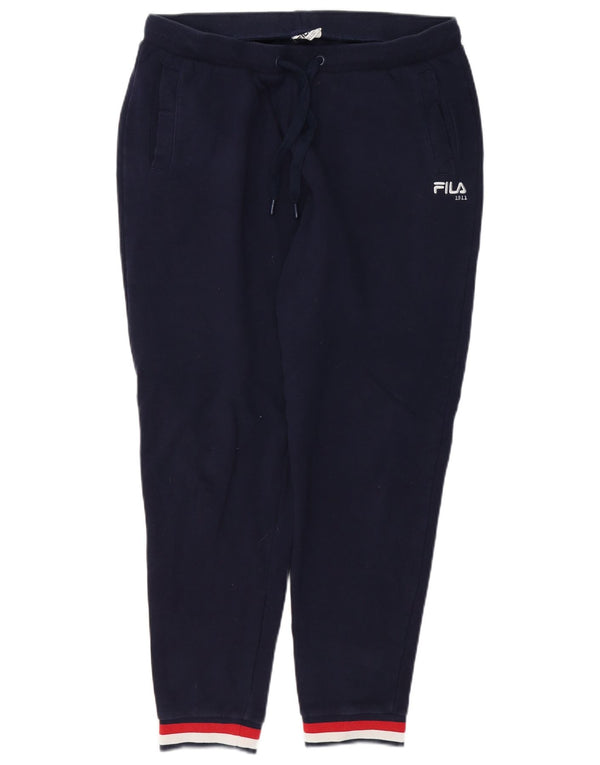 Pantaloni da tuta da donna FILA Joggers UK 14 Large Blu Navy Cotone