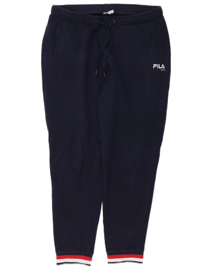 Pantaloni da tuta da donna FILA Joggers UK 14 Large Blu Navy Cotone