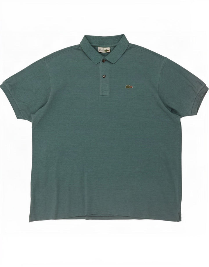 Polo da uomo Lacoste taglia 7 2XL cotone screziato blu