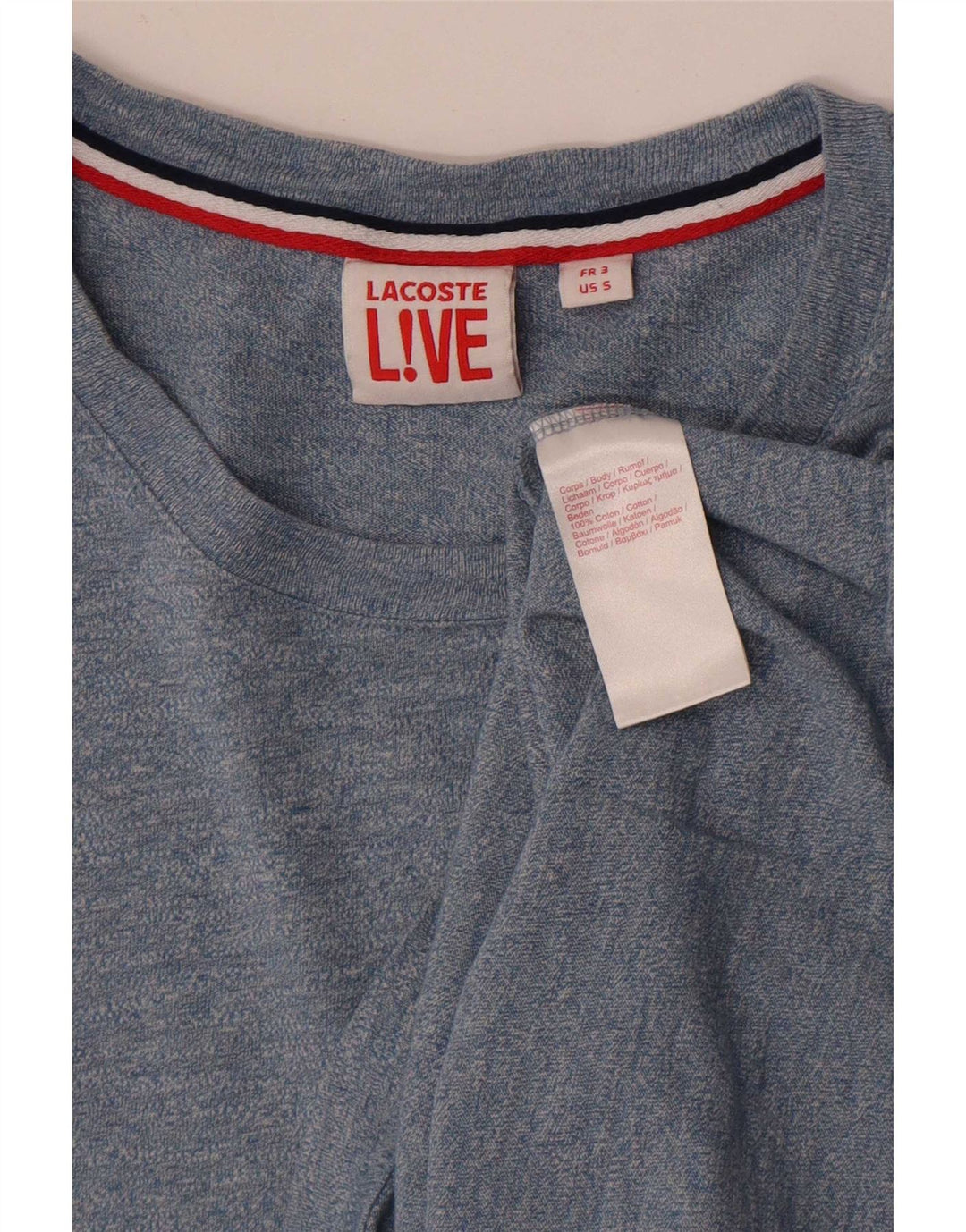 T-shirt da uomo Lacoste taglia superiore 3 piccola blu