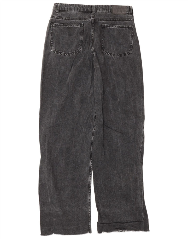 ZARA Womens High Waist Jeans EU 40 Medium W30 L32 Grey Cotton