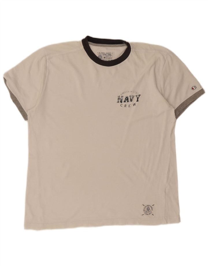 T-shirt grafica da uomo Champion Top XL White Colourblock