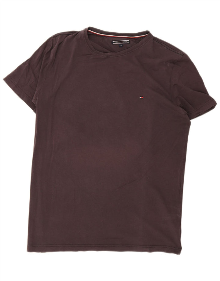T-shirt da uomo Tommy Hilfiger Top 2XL cotone marrone