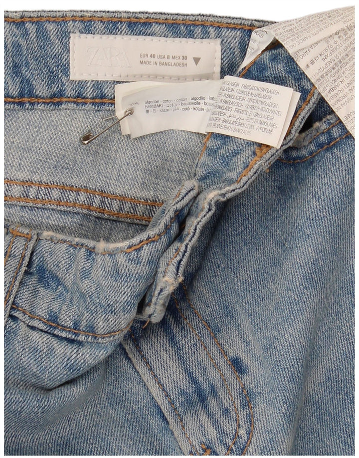 Jeans dritti da donna Zara EU 40 medio W34 L34 cotone blu