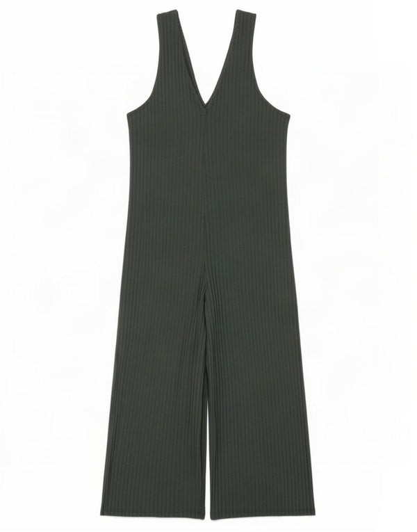 Tuta senza maniche Trafaluc da donna Zara UK 10 piccola verde a righe