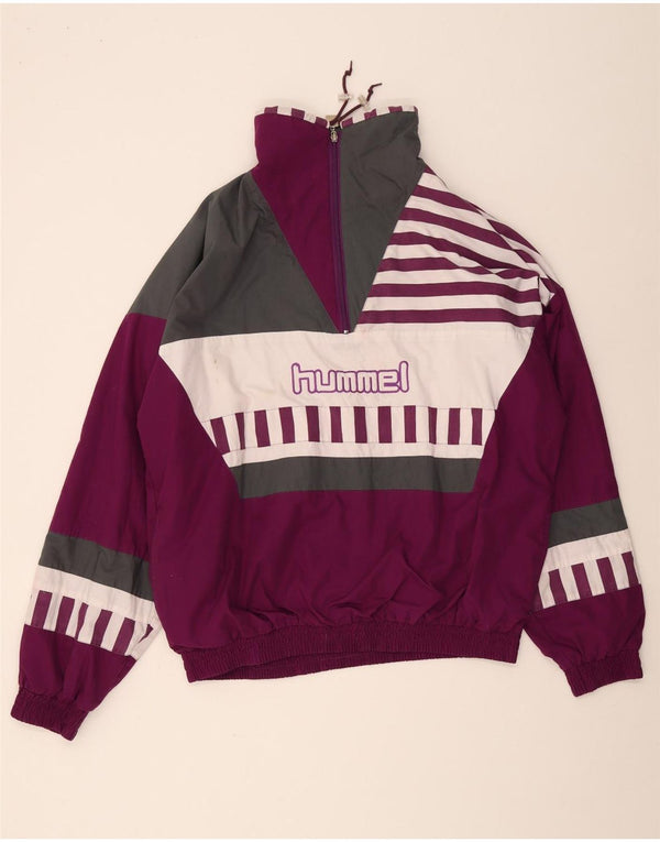 Hummel Giacca da uomo con grafica pullover grafica 2XL Purple Colourblock