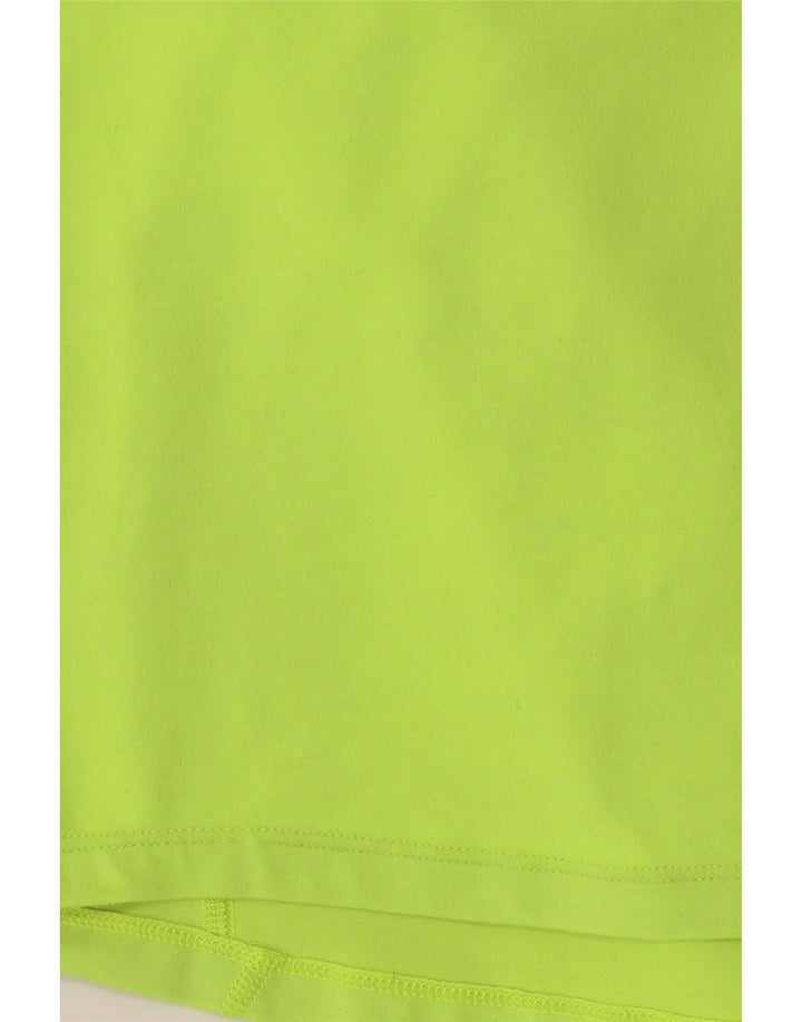 Top della tuta da ginnastica Nike Dri Fit con collo e zip da uomo 2XL verde poliestere