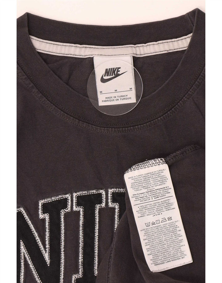 T-shirt grafica da uomo Nike Top in cotone color block grigio medio