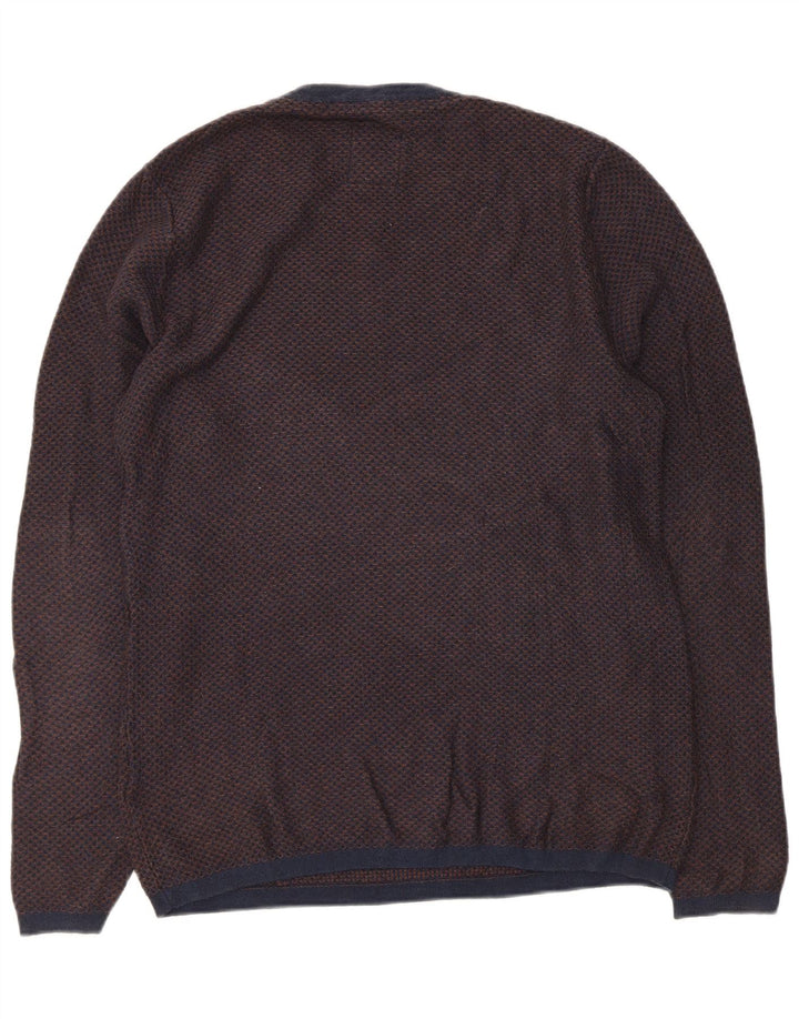 Maglione girocollo da uomo Fat Face piccolo in cotone blu navy