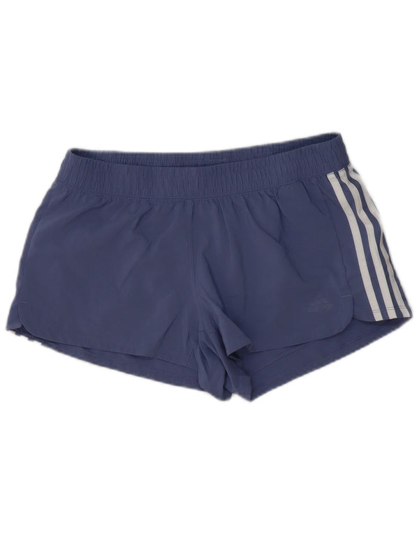 Pantaloncini sportivi Adidas Aeroready da donna UK 14 poliestere blu medio