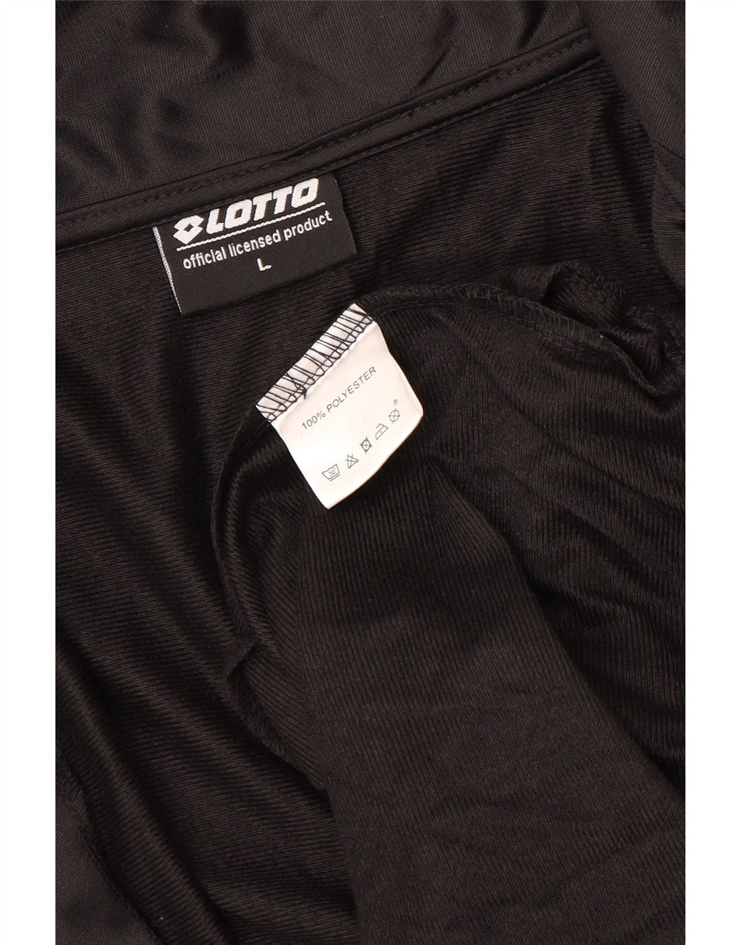 Giacca da tuta da uomo LOTTO grande in poliestere nero