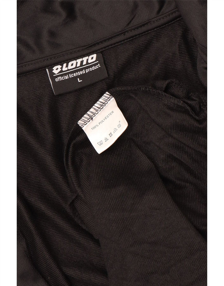 Giacca da tuta da uomo LOTTO grande in poliestere nero