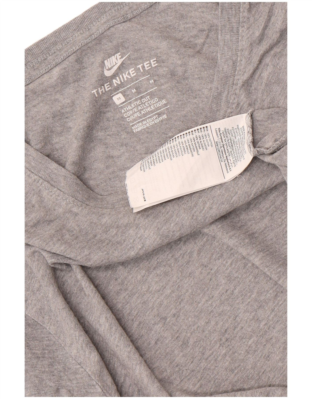 T-shirt Nike da uomo dal taglio atletico, in cotone mélange grigio medio