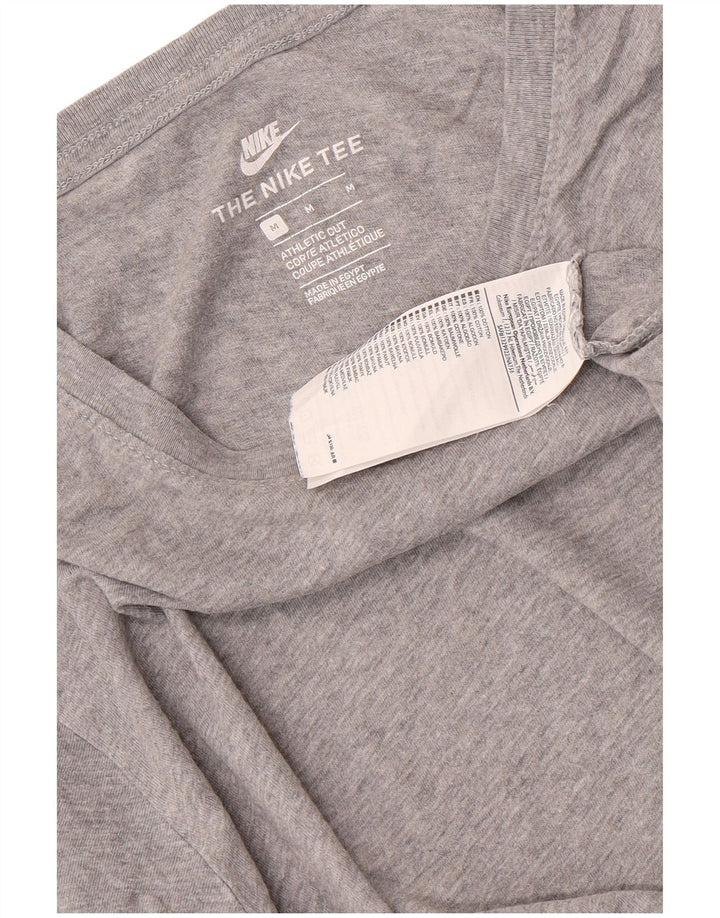 T-shirt Nike da uomo dal taglio atletico, in cotone mélange grigio medio
