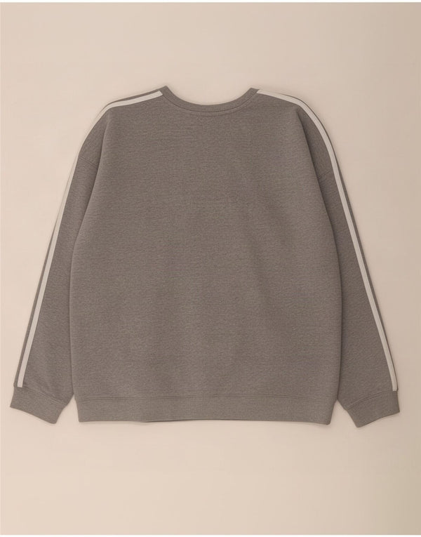 Felpa da donna Adidas Jumper UK 24/26 2XL Cotone grigio
