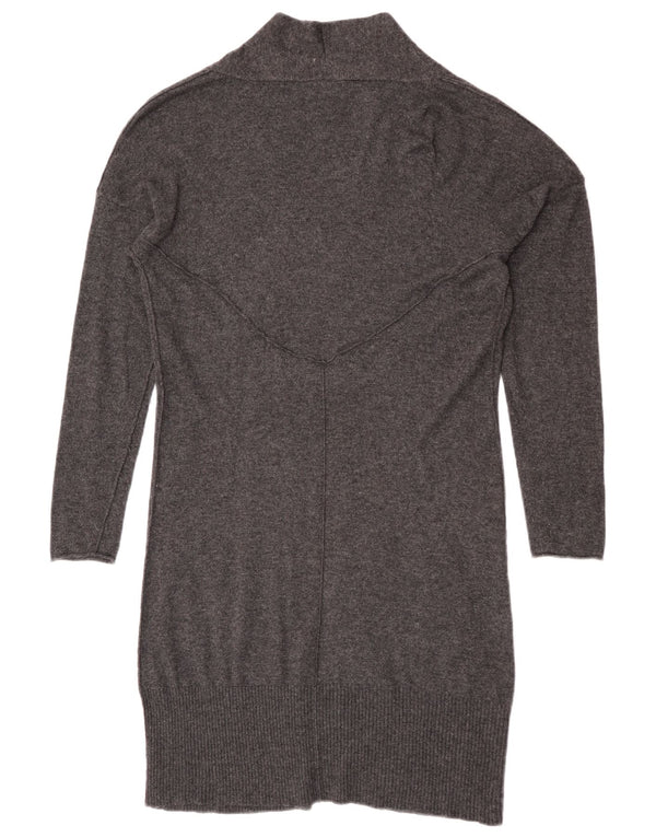 Maglione cardigan aperto lungo da donna di White Stuff UK 14 Viscosa grigio medio