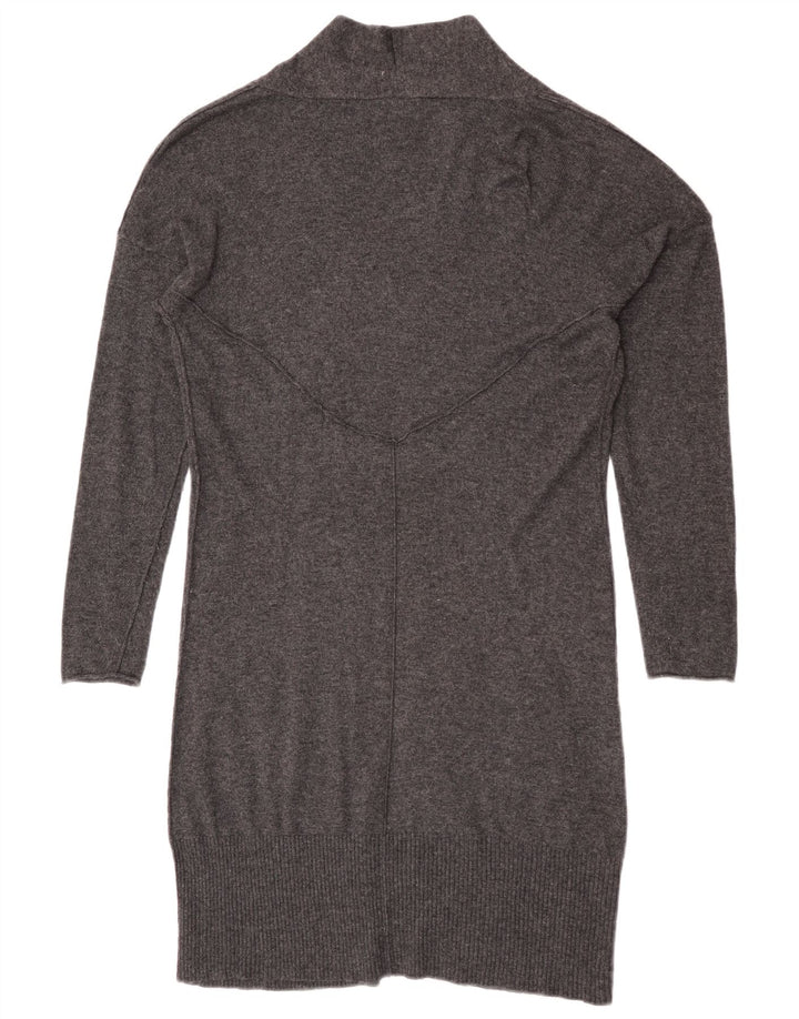 Maglione cardigan aperto lungo da donna di White Stuff UK 14 Viscosa grigio medio