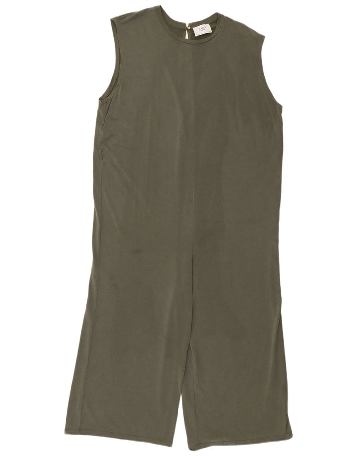 Tutina corta senza maniche Zara Trafaluc da donna UK 14 media cachi