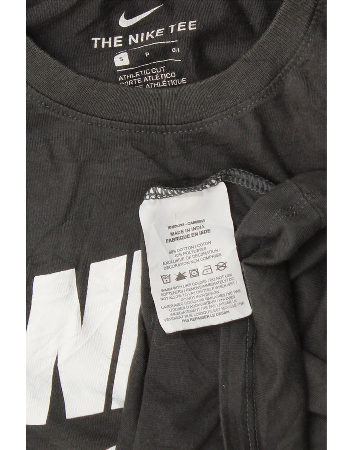 Nike Uomo Taglio atletico Piccolo Cotone Grigio