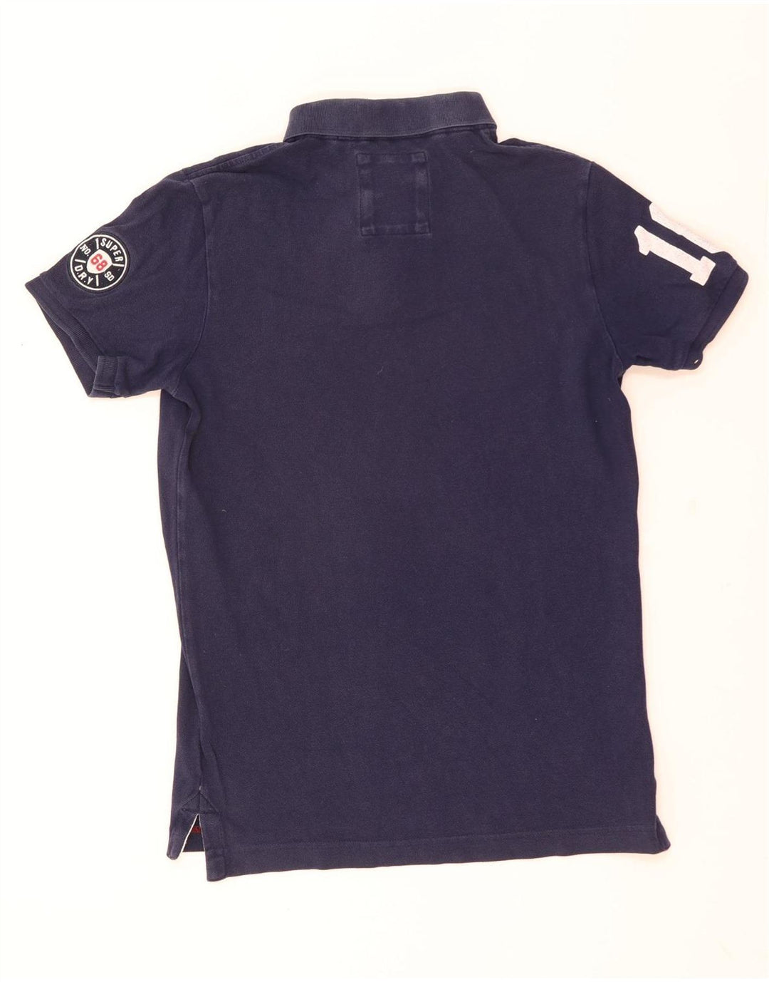 Polo grafica da uomo Superdry grande in cotone blu navy