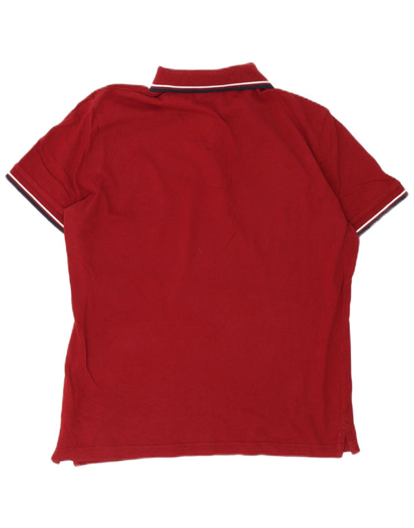Polo Uomo Diadora Cotone Rigato Medio Bordeaux