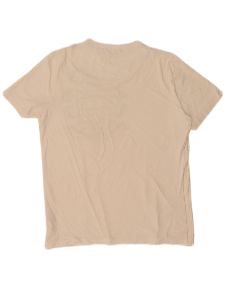 T-shirt grafica da uomo Ted Baker taglia superiore 3 cotone bianco medio