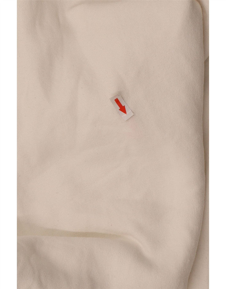 Felpa con cappuccio Champion Reverse Weave da uomo, piccola, in cotone bianco