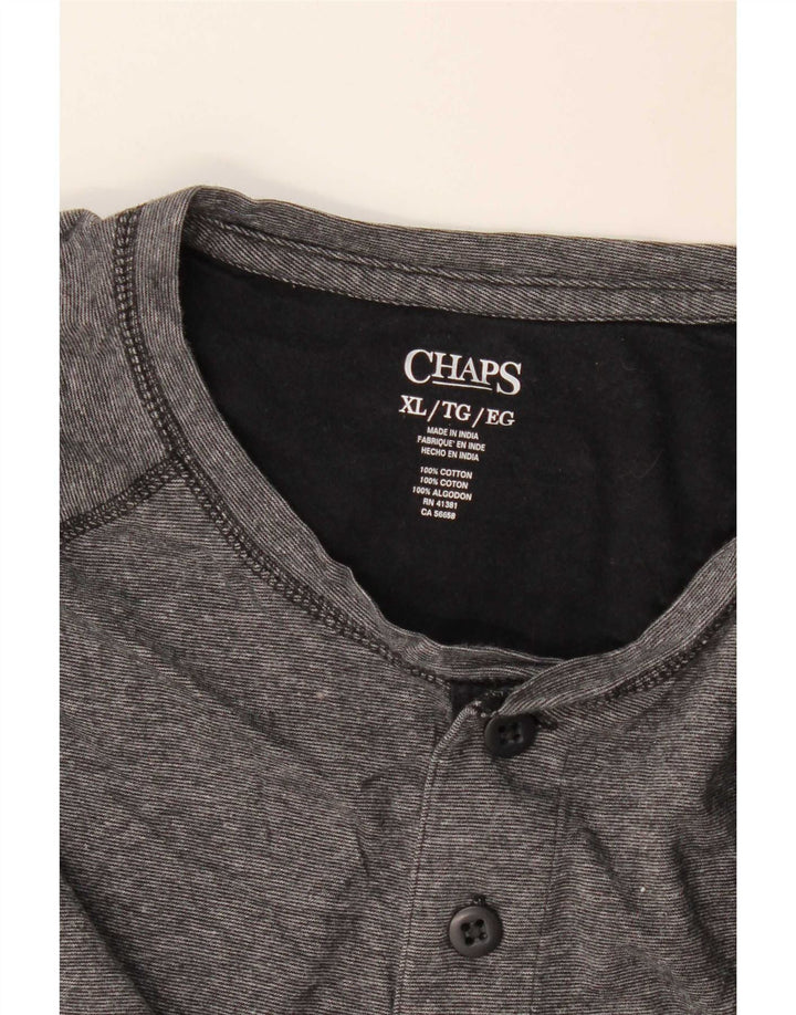 Top Chaps da uomo a maniche lunghe XL in cotone grigio