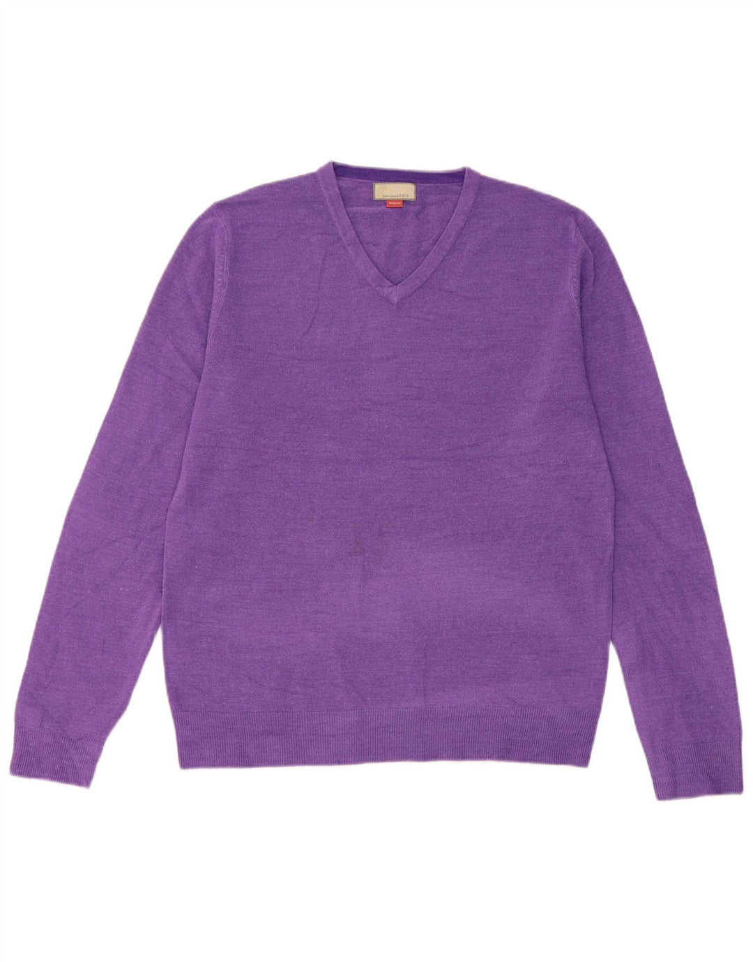 Maglione da uomo con scollo a V John Lewis in acrilico viola medio