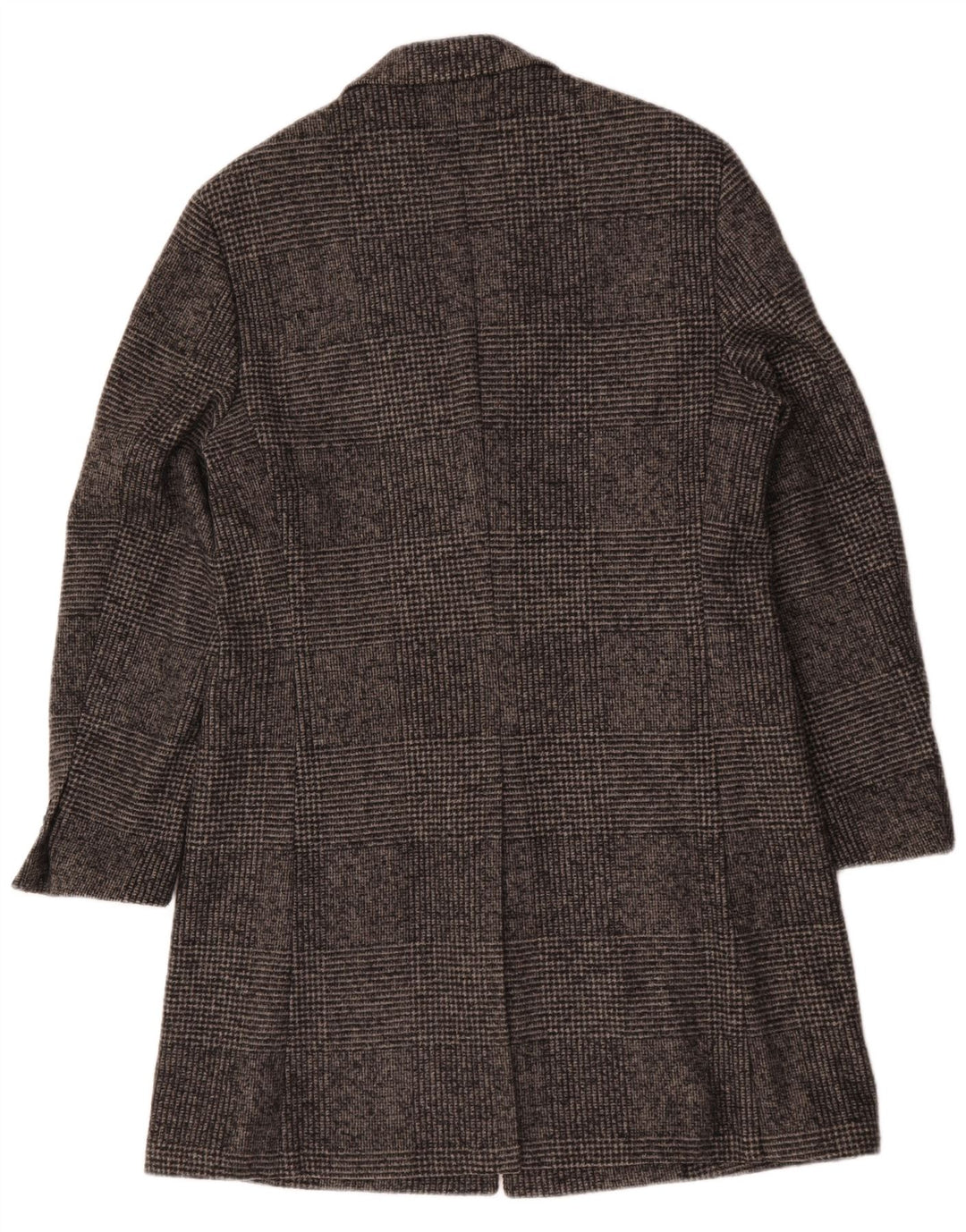 Paoloni Cappotto Uomo IT 52 XL Grigio Pied De Poule Lana Vergine