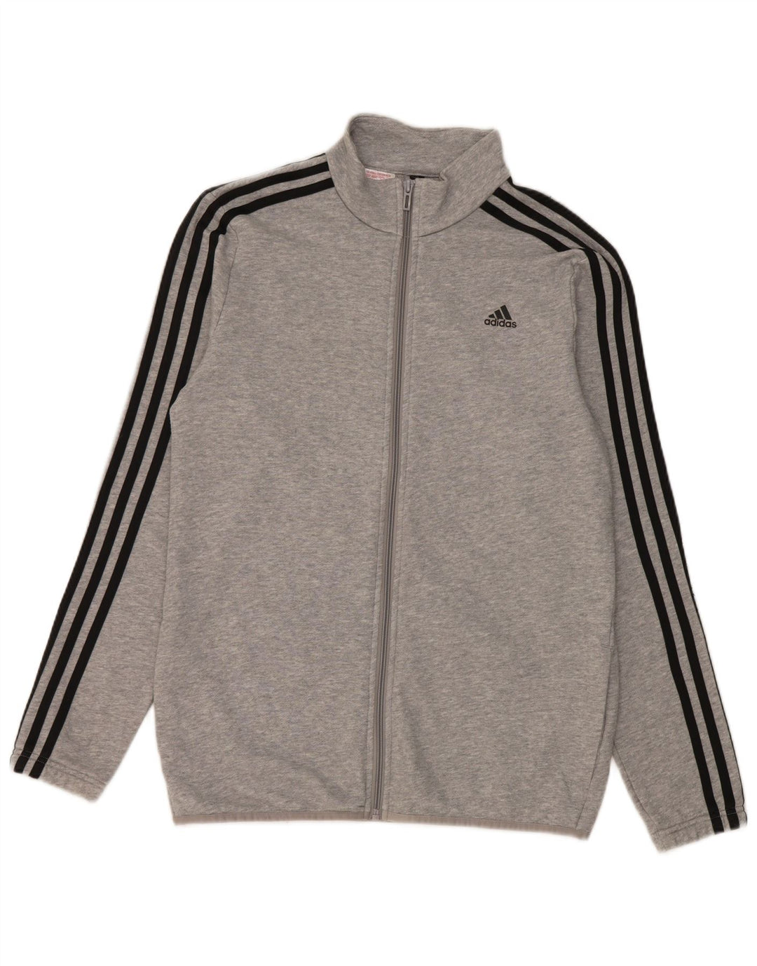 Giacca Top della Tuta da Ragazzo Adidas 15-16 Anni in Cotone Grigio