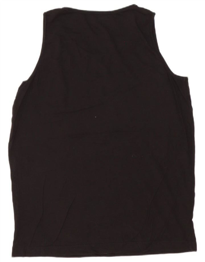 Canotta Uomo Kappa Large Nera in Cotone