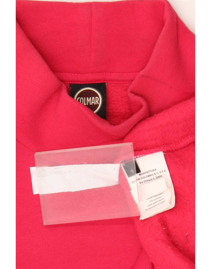 Felpa oversize con grafica da donna Colmar UK 10 piccola in cotone rosa